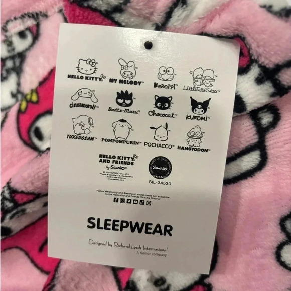 Hello Kitty Pajama Pants Size L NWT - Picture 8 of 8